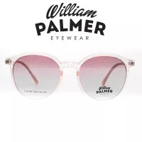 William Palmer Kacamata Pria Wanita Clip On 2186 C3 Transparent Pink