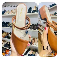 sandal wanita heel pendek fladeo keren Ori