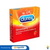 DUREX STRAWBERRY KONDOM BOX 3 PCS