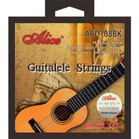 Win1 - Alice ACU108BK Black Guitalele Strings - Senar Gitarlele Nylon