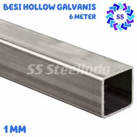 BESI HOLLOW GALVANIS 1MM (20X20 30X30 20X40 40X40 30X60 40X60) 6 METER