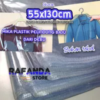 Mika gamis Plastik Baju ukuran 55x130cm cover pelindung baju dari debu