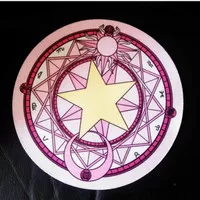 Mouse Pad / Mousepad Bulat Motif Bintang Astrologi / 12 Lambang Zodiak