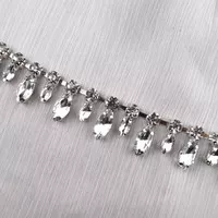 Payet Kristal Mewah Aplikasi Baju Dress Bridal Bahu Leher Pinggang