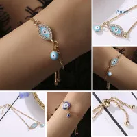 Antey Turkish Blue Evil Eye Crystal Charm Bracelet Charm Trendy