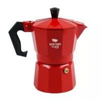 Moka Pot Coffee Maker Moka Pot 150 ml 3 Cups OTC Merah