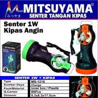 Senter Kipas Emergency Mitsuyama MS 1218 Rechargeable