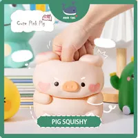 Pig PU Doll Squishy Jumbo Babi Pink Lucu Empuk Berkualitas Import