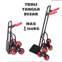 Murah Trolley troli tangga alat bantu angkut barang berat besar Elegan