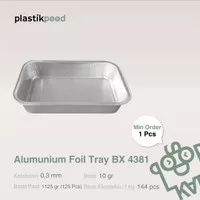 Alumunium Foil Tray BX 4381 Tempat Mentai Rice Lasagna