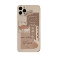 mix/ Soft Case Motif Kartun Beruang Coklat Untuk Iphone 7 8 PLUS X XR