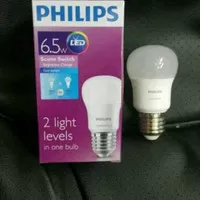 Lampu Philips LED 6.5 Watt 2 Step Putih Light Levels Scene Switch 6W