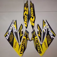 AKSESORIS MOTOR STRIPING SATRIA FU RAIDER F 150 2014 2015 HITAM KUNING