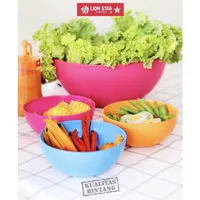 MW- Ruby Bowl Lionstar Mangkok 750ml Plastik Warna Serbaguna