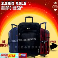 Koper Polo 18 inch - koper kain bagasi murah bahan tas