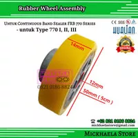 RODA KARET ROLL RUBBER WHEEL SPAREPART MESIN CONTINOUS SEALER FRB Best