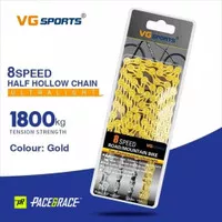 VG Sports Bicycle Chain 8 Speed Half Hollow - Rantai Sepeda GOLD
