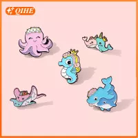 Cute Marine Life Brooch Dolphin Pin Hippcampus Pin Pin Mobula