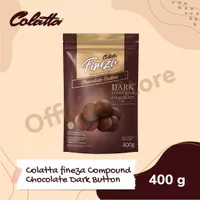 Colatta fineza Compound Chocolate Dark Button - Coklat Hitam 400g