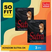 Kondom Sutra Ok Hitam Isi 3 Pcs / Kondom Import / So Fit