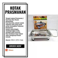 PRASMANAN KOTAK STAINLESS TEXANIA PLUS TUTUP FULL KACA