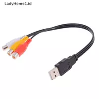 LadyHome1 Kabel ater Konverter audio usb male Ke 3 rca female