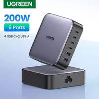 Ugreen 200W GaN Charger Quick Charge QC 4.0 3.0 Type C PD USB 6 port 4