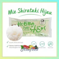 Shirataki mie basah / green wet shirataki noodle/ishii shirataki 200gr