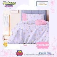 Sprei Katun Halus Anak BK Little Ballerina Rabbit Ungu Nila Seprei