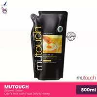 MUTOUCH Goat`s Milk Shower Cream Royal Jelly and Honey 800ml - Refill