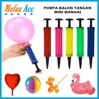 Pompa Balon Tangan Manual / Alat Pompa Tiup Angin Balloon Bola