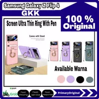 Case Samsung Galaxy Z Flip 4 Flip4 GKK Screen Ultra Thin Ring With Pen
