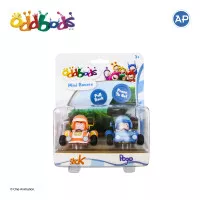 Oddbods Mini Racers Slick & Pogo - Mainan Mobil Anak