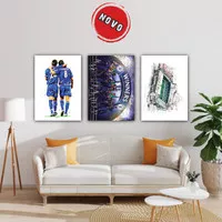 Chelsea FC WallDecor Dekorasi Hiasan Dinding Kamar Poster Kayu 30x40cm