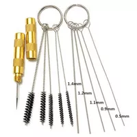 set 11pcs Airbrush Spray Gun Cleaning Repair Tool Kit Needle Brush Set