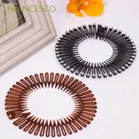 FRANCESCO Plastic Comb Teeth Face Wash Hair Clip Headband Full Circle
