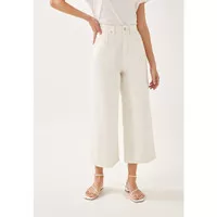 Love, Bonito - Celana Panjang - Hailee Classic Denim Culottes - White