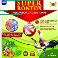 SUPER RONTOX 1 SACHET RONTOK SASANA NGAPAK SN OBAT CACING AYAM UNGGAS