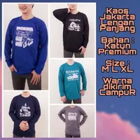 Kaos Jakarta lengan Panjang - kaos Jakarta - Baju Jakata - Kaos Monas