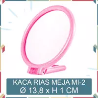 MICTON Lion Star Cermin Lipat Kaca Meja Rias Beauty Mirror MI-2 Pink