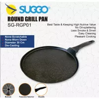 Promo!!!! Round Grill Pan 30 cm Suggo Panci Crepes Pizza Pan 30 cm