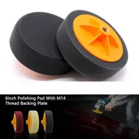 Busa Poles Body Mobil Polising Pad Waxing Sponge 6 Inch 150mm HITAM