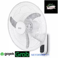 Kris Kipas Angin Dinding 18 Inc Krisbow Wall Fan Degan Remote - Putih