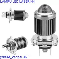 Lampu led laser bholam laser kaki h4 mobil motor H-4 Waterproof LAMPU