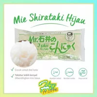 Shirataki mie basah / green wet shirataki noodle/ishii shirataki 200gr