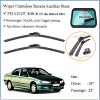 Wiper Frameless Kaca Mobil Peugeot 406 D8 D9 96 97 98 1999 2000 2001