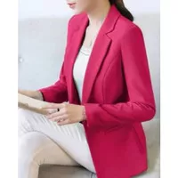 BLAZER WANITA KOREA / BLAZER WANITA PINK FANTA