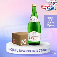 Equil Sparkling Mineral Water 760ml [ isi 6 botol ]
