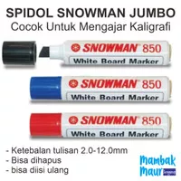 SPIDOL SNOWMAN JUMBO WHITE BOARD UNTUK MENGAJAR KALIGRAFI (BISA