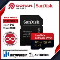 MICRO SD SANDISK 128GB CL10 170MBPS EXTREME PRO GARANSI RESMI SANDISK